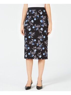 Alfani Womens Printed Scuba Skirt Size XS